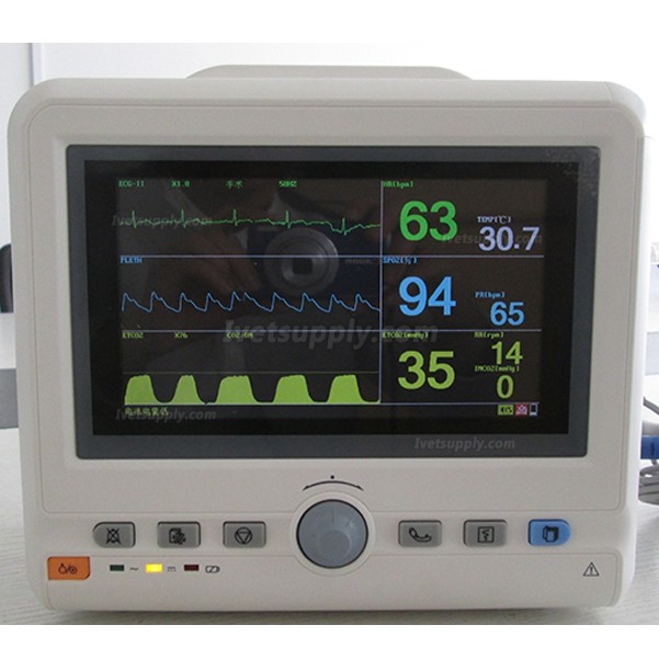 JNR ET-200+ Veterinary Multi Parameter Patient Monitor with ECG SPO2 ETCO2